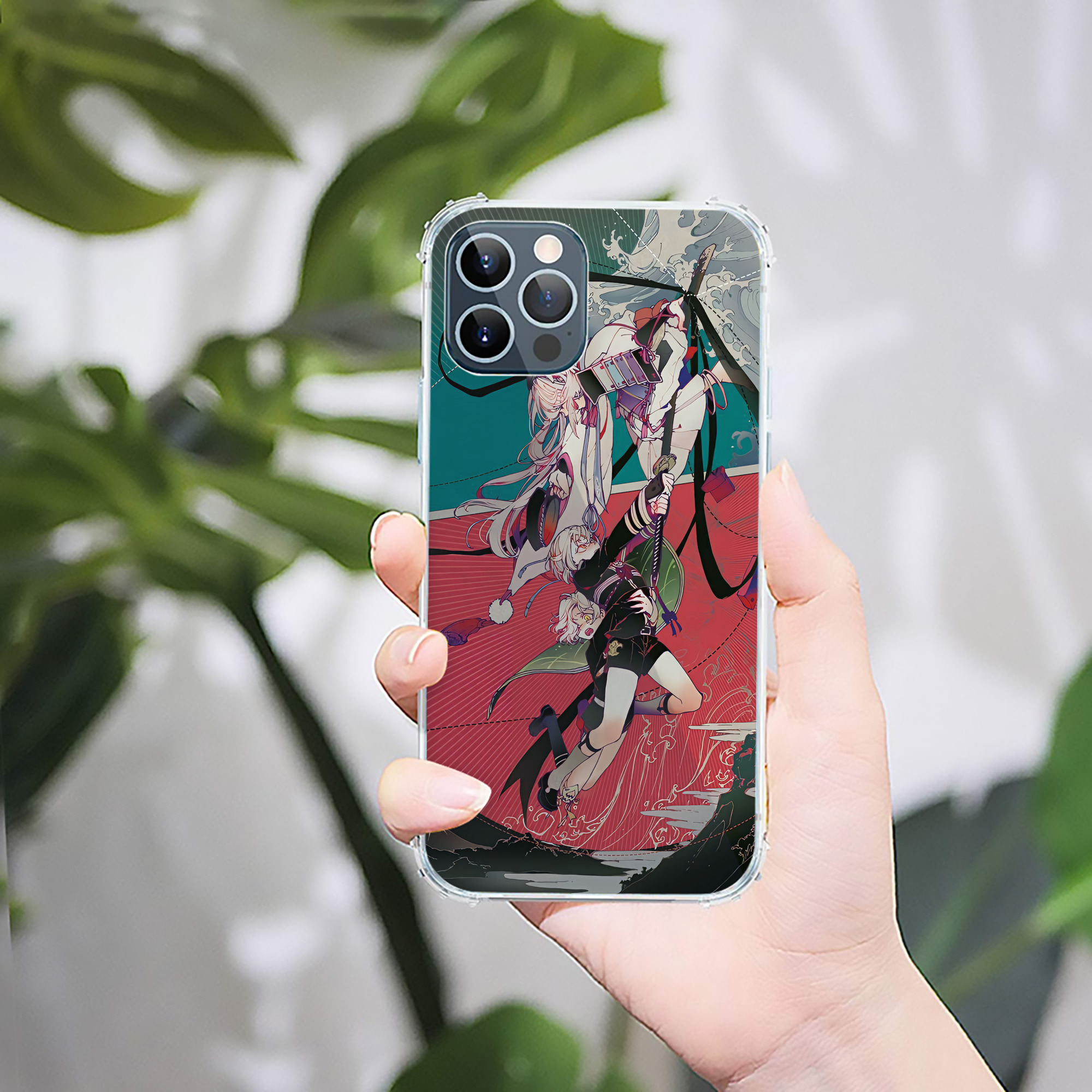（画像用） 刀剣乱舞 Touken Ranbu 【iPhone 12シリーズ対応】透明スマホケース（クリアソフトケース）